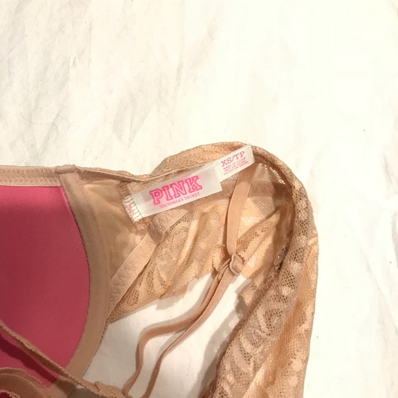 NEW VICTORIA SECRET PUSH UP BRALETTE NUDE LACE XS - Picture 5 of 8